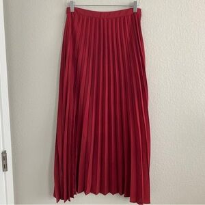 Mango Vibrant Red A-Line Skirt